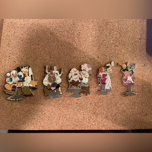 Disney barbers shop pin set